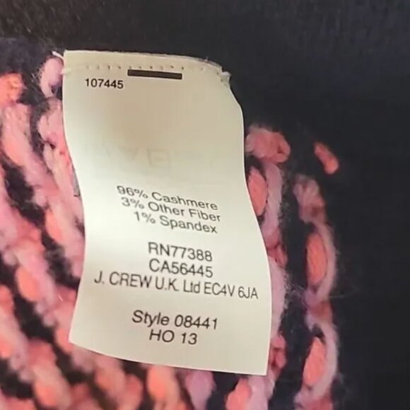 J.Crew Collection Italian Cashmere Heart Sweater (B0026) - Picture 7 of 11